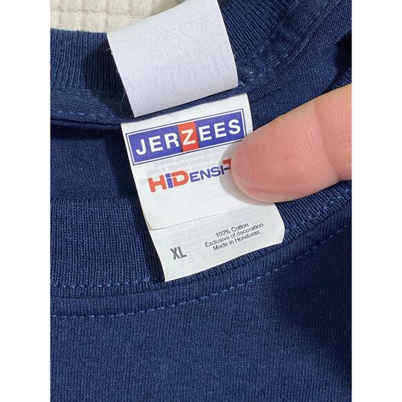 Willy Wonka Golden Ticket I'm a Winner Movie Film Graphic Blue Shirt Size XL - Picture 6 of 9